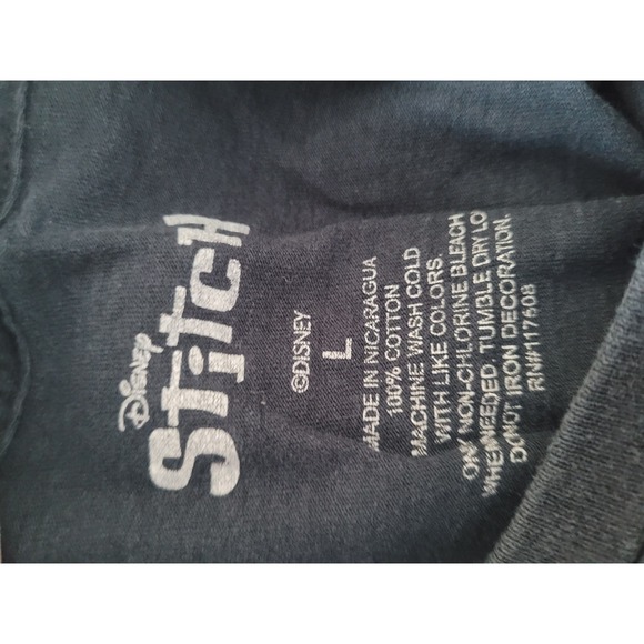 Disney Stitch Pajama Set Women's Sleepwear T-Shirt Pants Sleep Set size L/XL #21 - Picture 4 of 6